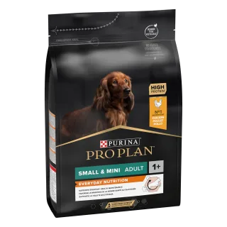 PURINA PRO PLAN ADULT Everyday Nutrition, Talie Mică și Foarte Mică, Pui, 3 kg