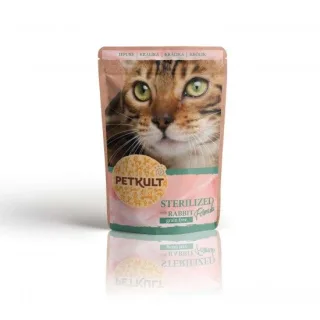 Hrana Umeda Pisici Petkult Sterilised, Iepure, 100 g