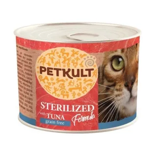Hrana Umeda Pisici Petkult Sterilised, Ton, 185 g