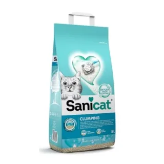 Nisip pentru litiera, Sanicat Clumping Marseille, 8L