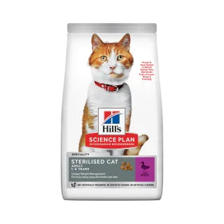Hrana uscata pisici, Hill's Science Plan Feline Adult Sterilised Duck, 10 kg