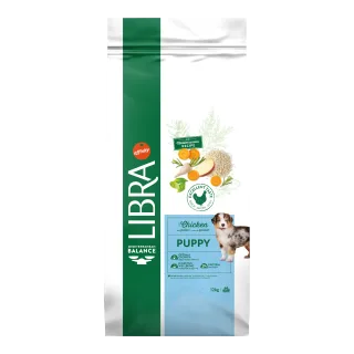 Hrana Uscata Catei, Libra Dog Puppy Medium-Maxi, Pui, 12 kg