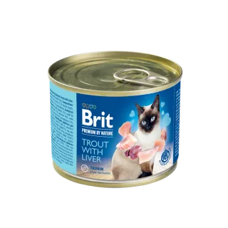 Brit Premium By Nature Cat Trout With Liver, 200 g