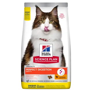 Hrana uscata pisici, Hill's Science Plan Feline Adult Perfect Digestion, 1.5 kg