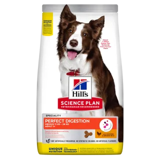 Hrana uscata caini, Hill's Science Plan Canine Adult Perfect Digestion Medium, 2.5 kg