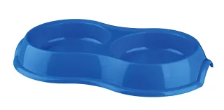 Castron Dublu Plastic Antiderap 0.2 L/11 cm