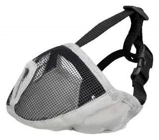 Botniță pentru Câini cu Bot Scurt (Turtit) S-M Gri 40 cm 17627