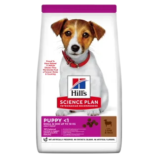 Hrana uscata caini, Hill's Science Plan Canine Puppy Small and Mini Lamb and Rice, 6 kg