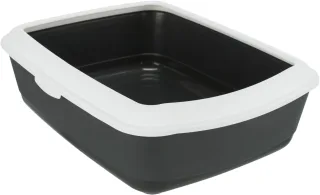 Litiera  37x15x47 cm Gri cu Alb 40184