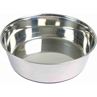 TRIXIE Stainless Steel, castron câini, rotund, antiderapant, inox, argintiu, XS-S(0.5l, ⌀14cm)