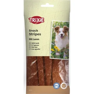 Recompense pentru Caini, Trixie Snack Stripes, Miel, 100 g
