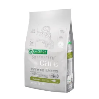 Nature's Protection Superior Care White Dogs Grain Free White Fish Junior Small & Mini Breeds, 10 kg