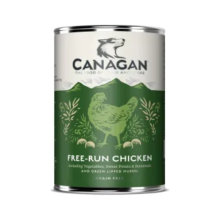 CANAGAN Free-Run Chicken, XS-XL, Pui, conservă hrană umedă fără cereale câini junior & adult, (în supă), 400g