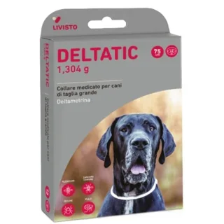 Deltatic 75 cm, zgarda antiparazitara pentru caini de talie mare