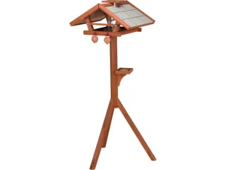 TRIXIE, hranitor exterior cu stativ, pasari, lemn de pin, maro, 55 x 27 x 53 cm TRIXIE, hranitor exterior cu stativ, pasari, lemn de pin, maro