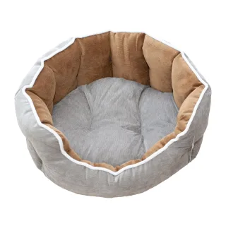 Culcus Catifea Pentru Caini Si Pisici Gri-maro 59 X 53 X 20 Cm/ 9247-2021C