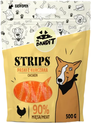 Mr. Bandit Strips, Pui, 500 g