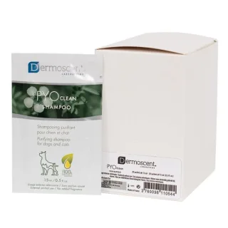 Refill Dermoscent Pyoclean Shampoo for Dogs and Cats, 15 ml x 20