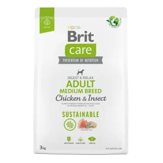 Brit Care Dog Sustainable Adult Medium Breed, 3 kg