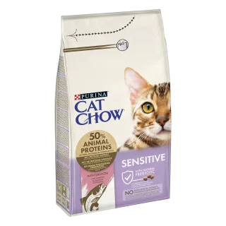 PURINA CAT CHOW Sensitive, Somon, 1.5 kg