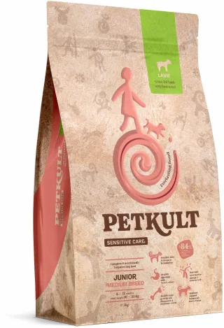 Hrana Uscata Caini, Petkult Sensitive Junior Medium, 1 kg