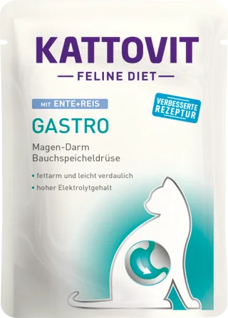 Plic Kattovit Gastro, Rata si Orez, 85 g