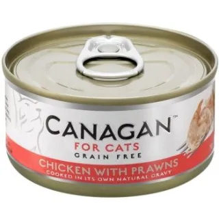 Canagan Cat, Pui si Creveti, 75 g