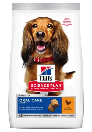 Hrana uscata caini, Hill's Science Plan Canine Adult Oral Care Chicken, 2 kg