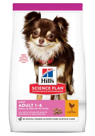 Hrana uscata caini, Hill's Science Plan Canine Adult Small and Mini Light Chicken, 1.5 kg