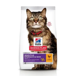 Hrana uscata pisici, Hill's Science Plan Feline Adult Skin and Stomach Chicken, 1.5 kg
