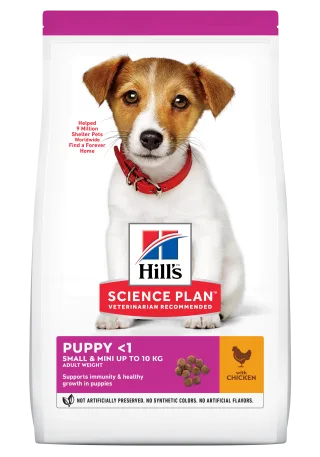 Hrana uscata caini, Hill's Science Plan Canine Puppy Small and Mini Chicken, 300 g