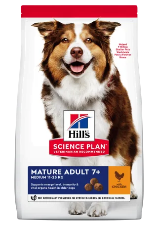 Hrana uscata caini, Hill's Science Plan Canine Mature Medium Chicken, 2.5 kg