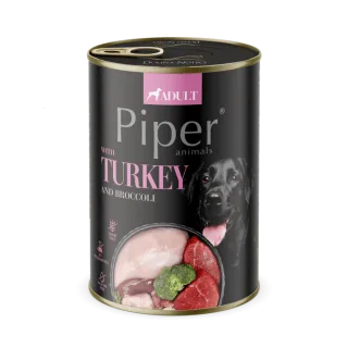 Piper Adult Dog, Carne de Curcan si Broccoli, 400 g