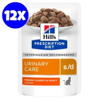 Hill's Prescription Diet Feline s/d Urinary Care Chicken, 12x85 g