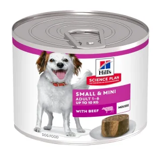 Hrana umeda caini, Hill's Science Plan Canine Adult Small & Mini Mousse Beef, 200 g