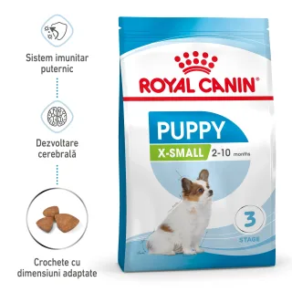 ROYAL CANIN X-Small Puppy hrana uscata caine junior, 500 g