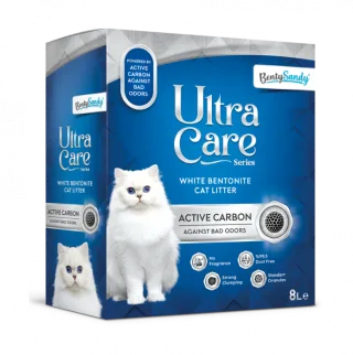 Asternut Igienic Ultra Care Carbon Activ pentru Pisici, 8 L