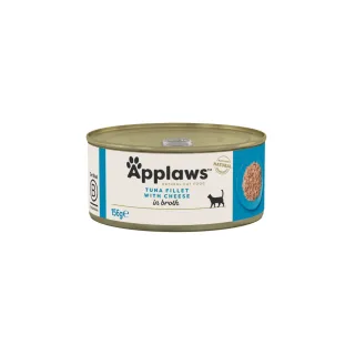 APPLAWS File, Ton și Brânză, conservă hrană umedă pisici, (în supă), 156g