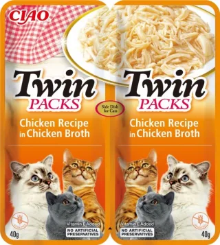Ciao Cat Twin Reteta de Pui in Supa de Pui, 80 g