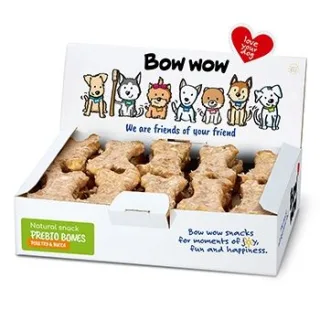Bow Wow Recompense pentru Caini Os Natural, Pui, Ficat, Yucca, 30 buc