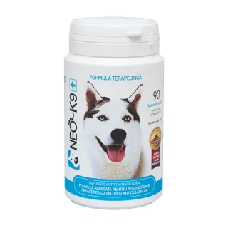 Supliment nutritiv pentru caini, Neo K9+, 90 tablete masticabile