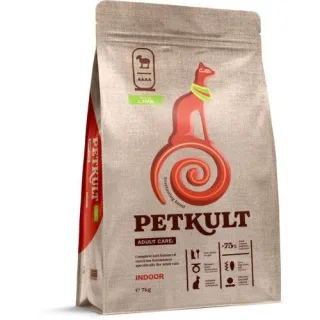 Hrana Uscata Petkult Adult Care Indoor Pisici, Continut Ridicat de Miel, 7 kg
