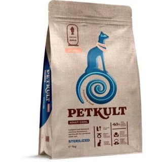 Hrana Uscata Petkult Adult Care Sterilized Pisici, Continut Ridicat de Somon, 7 kg