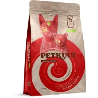 Hrana Uscata Petkult Probiotic Care Kitten & Mother Fresh Pisici, Miel Proaspat, 7 kg