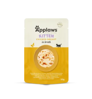 Applaws Kitten Chicken Breast in Broth, plic, 50 g