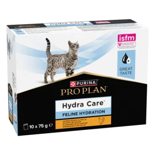 PURINA PRO PLAN Hydra Care, supliment de hidratare pentru pisici, pui, 10x75 g