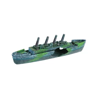 Decor Acvariu Titanic, Flamingo, 37x6x10cm