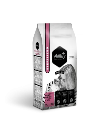 Hrana Uscata Pisici, Amity Premium Cats, Adult Sterilised, Miel si Orez, 2 kg