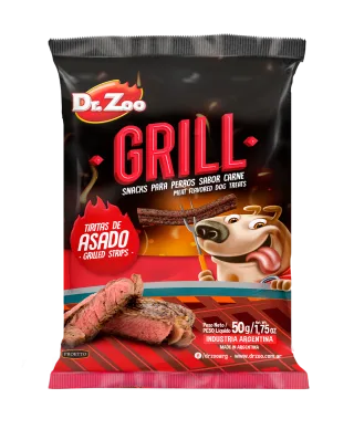 Dr Zoo GRILL, recompense caini, Grilled Strips, 50 g
