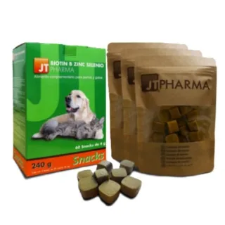 JT Biotin-B-Zinc-Seleniu, 60 snacks